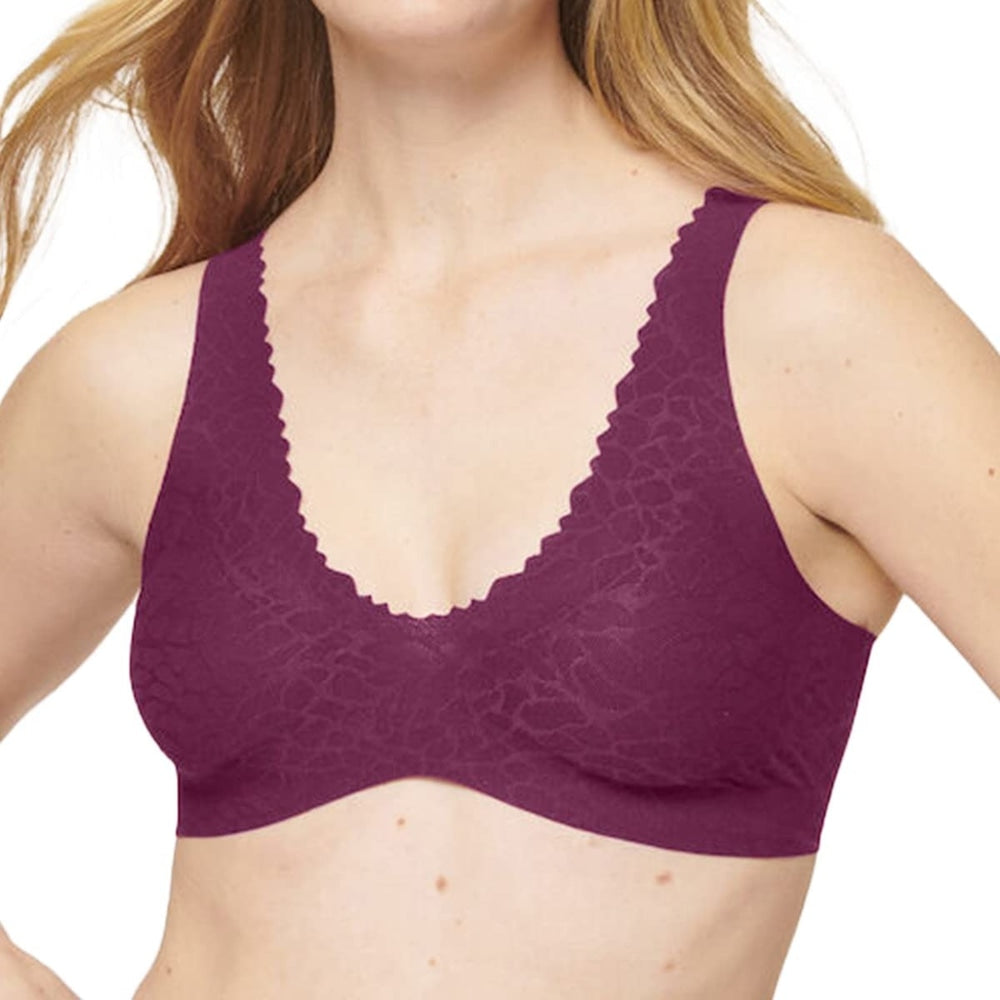 Sloggi Zero Feel Lace 2.0 Bralette Wine