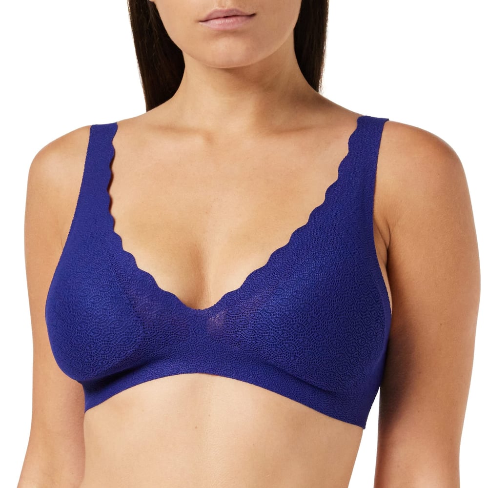 Sloggi Zero Feel Lace Bralette Blue Ink