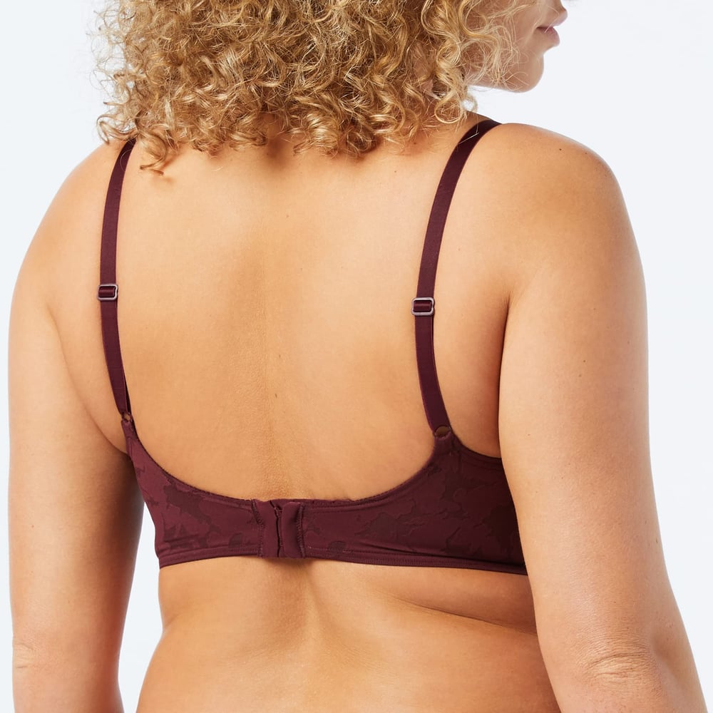 Sloggi Zero Lace 2.0 Longline Bra Claret
