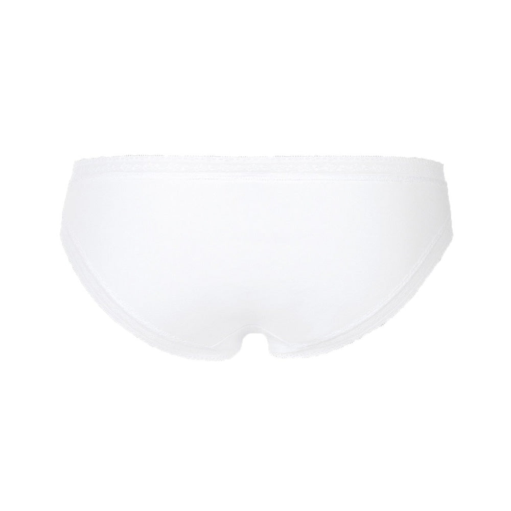 Triumph Brief Cotton and Lace Mini White