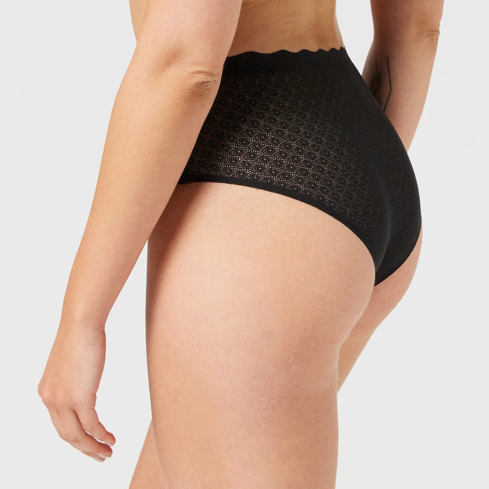Sloggi Zero Feel Lace High Waist Brief Black