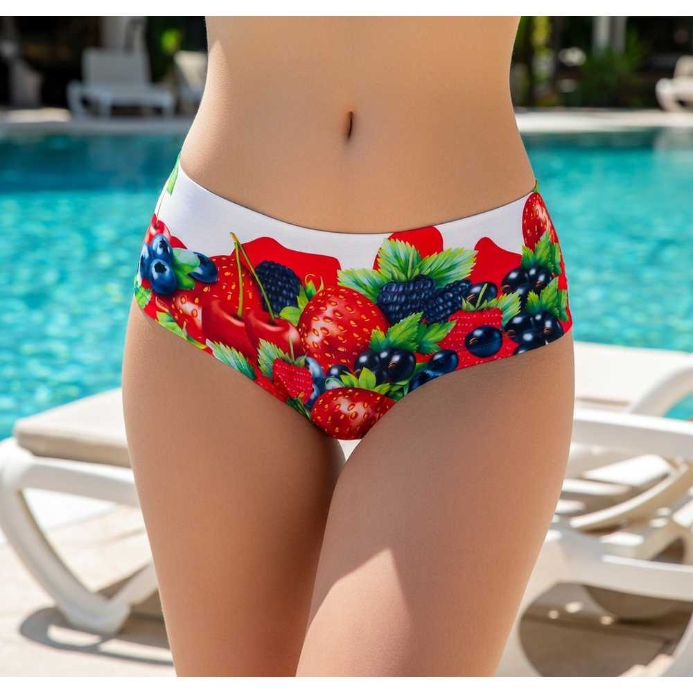 Damen Slip Beeren Design – Weich, Elastisch & Atmungsaktiv