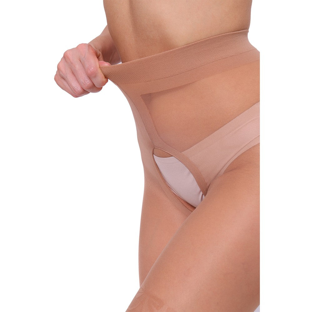 Bananalu Ouvert Strumpfhose Intimo Afina 40 DEN mit Netz Muster Daino