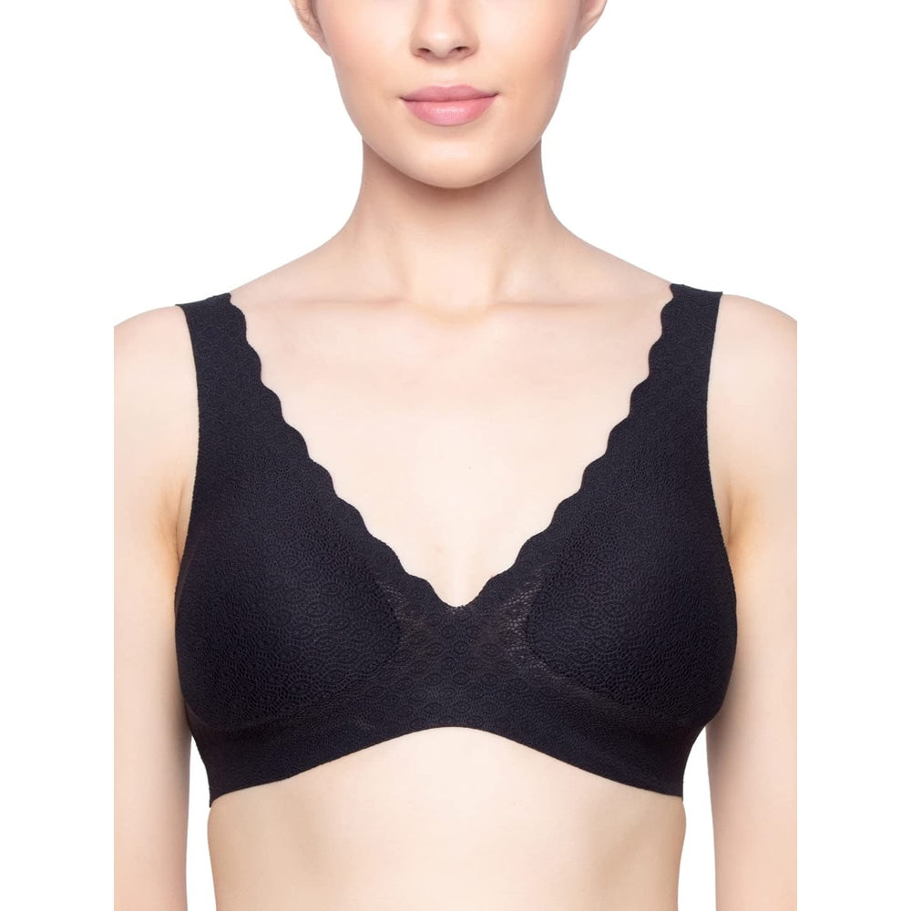 Sloggi Zero Feel Lace Bralette Black 