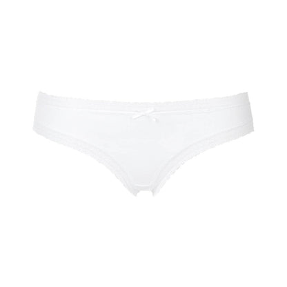Triumph Brief Cotton and Lace Mini White 