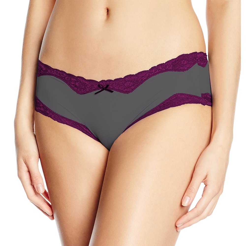 Triumph Brief Micro and Lace Hipster Mud Gray 