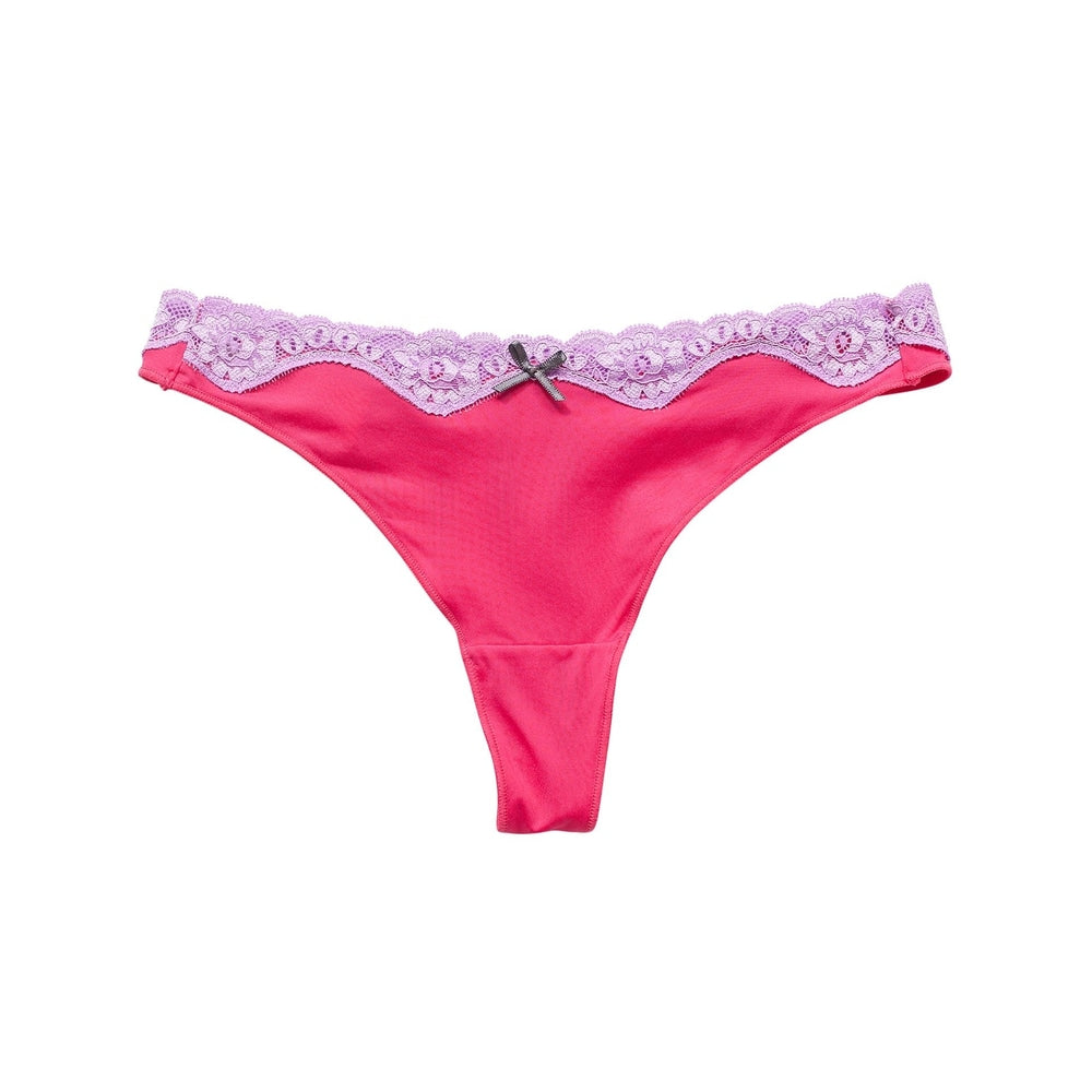 Triumph Brief Micro and Lace String Flashy Pink 