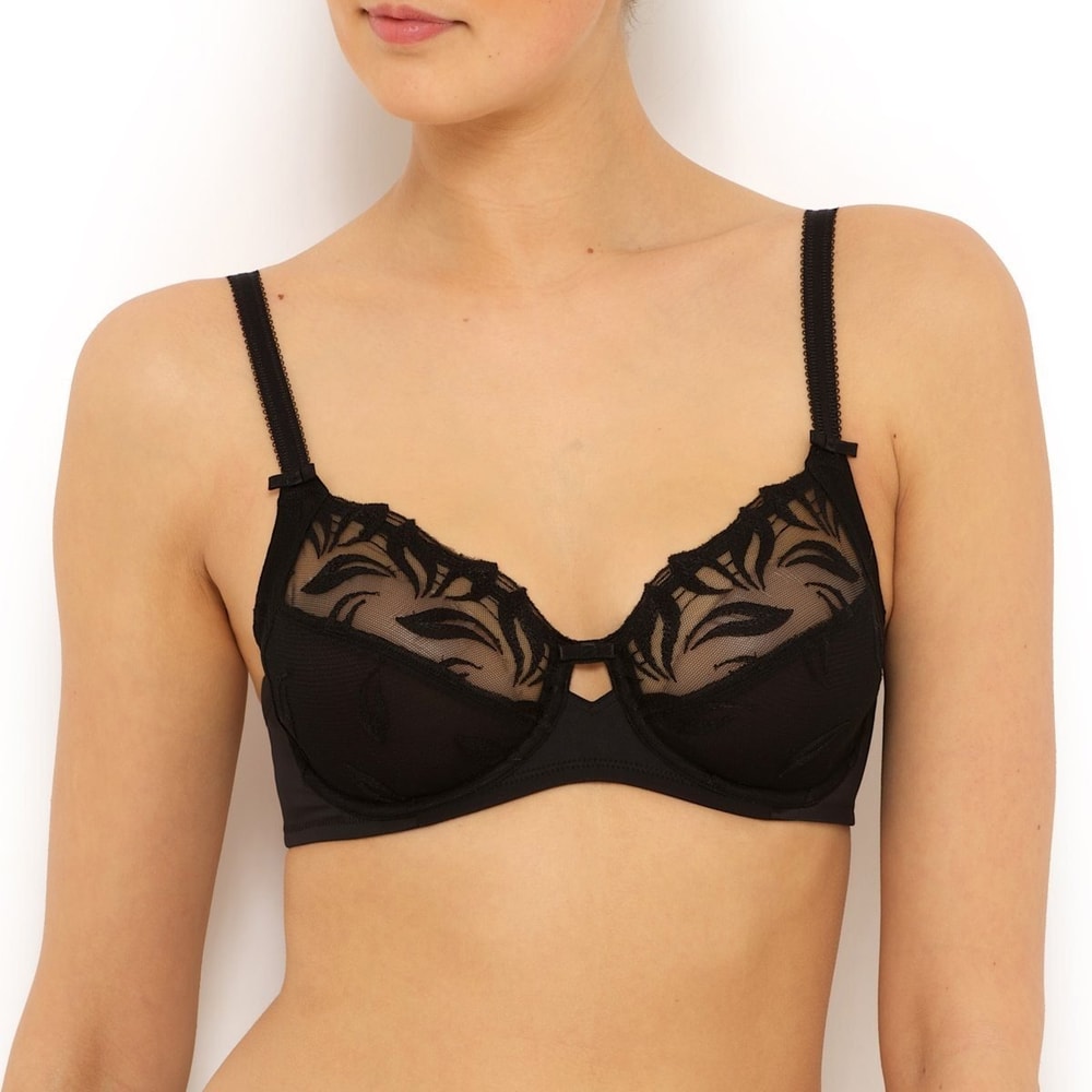 Triumph Floral Leaves W Black 