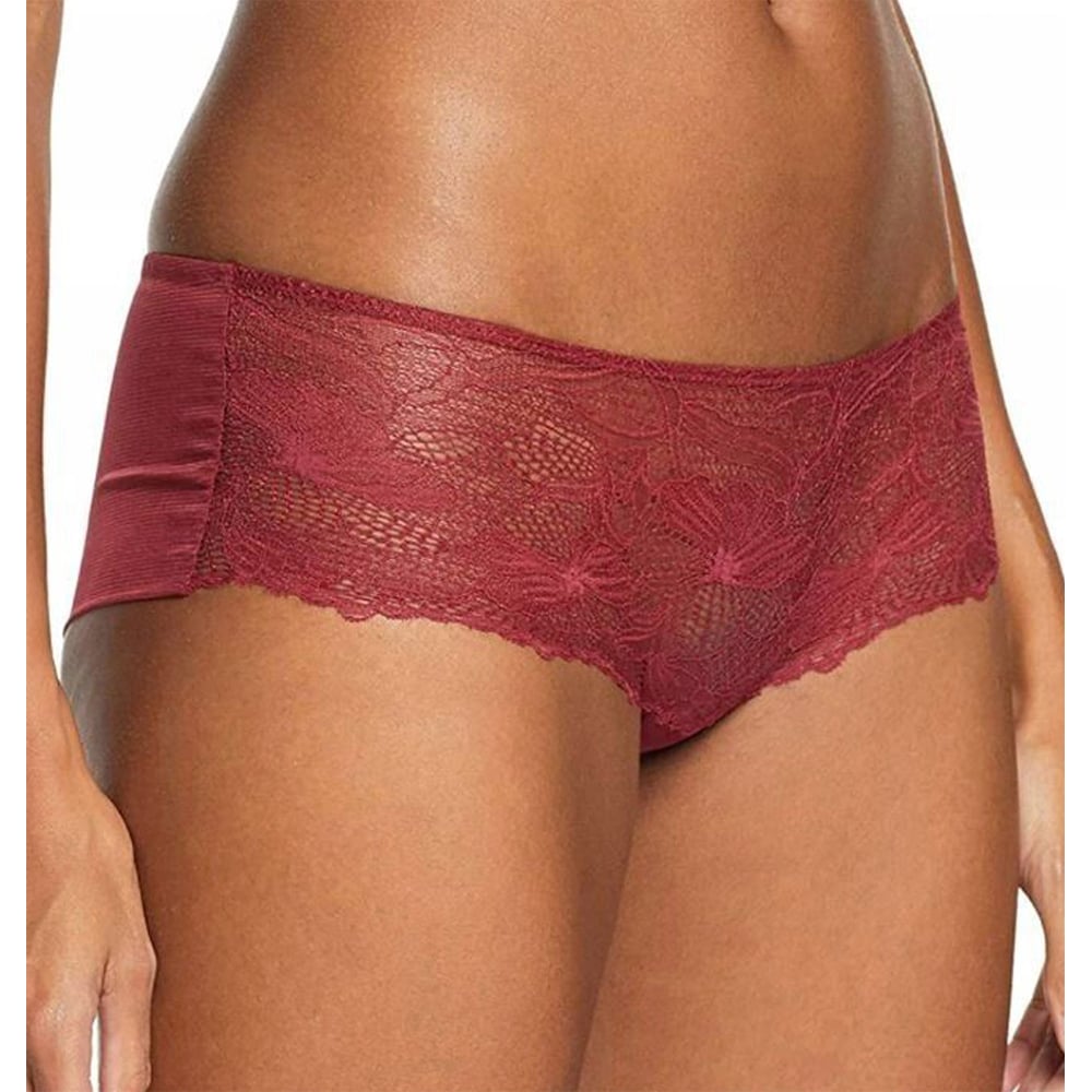 Triumph Lace Spotlight Bandeau Brief Hipster Rot 