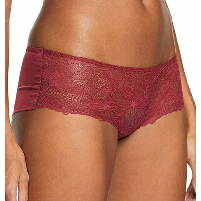 Triumph Lace Spotlight Bandeau Brief Hipster Rot 