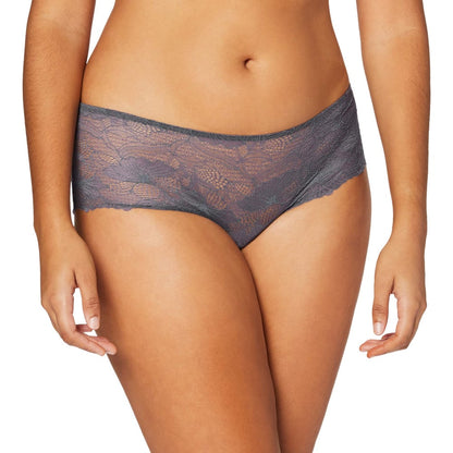Triumph Lace Spotlight Bandeau Brief Hipster Slate 