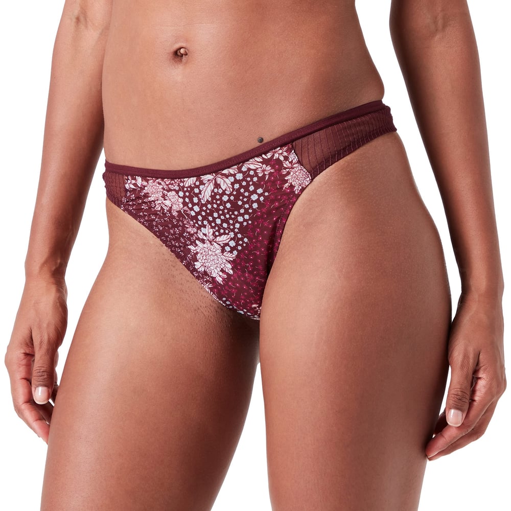 Triumph Lavish Spotlight High Waist Thong Claret 