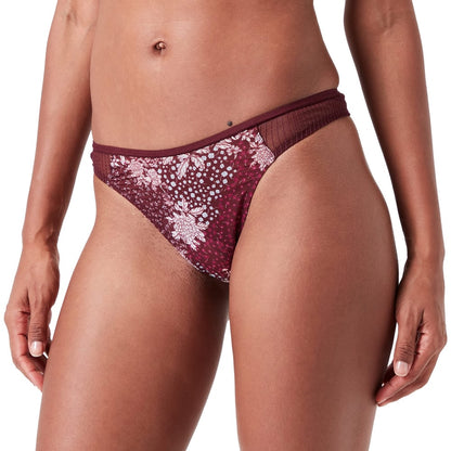 Triumph Lavish Spotlight High Waist Thong Claret 