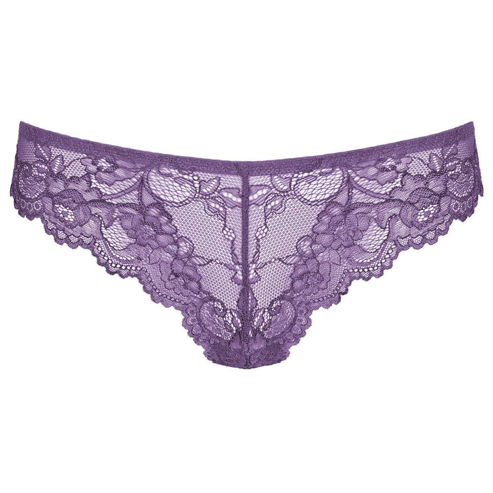 Triumph Tempting Lace Brazilian String Purple Rain 