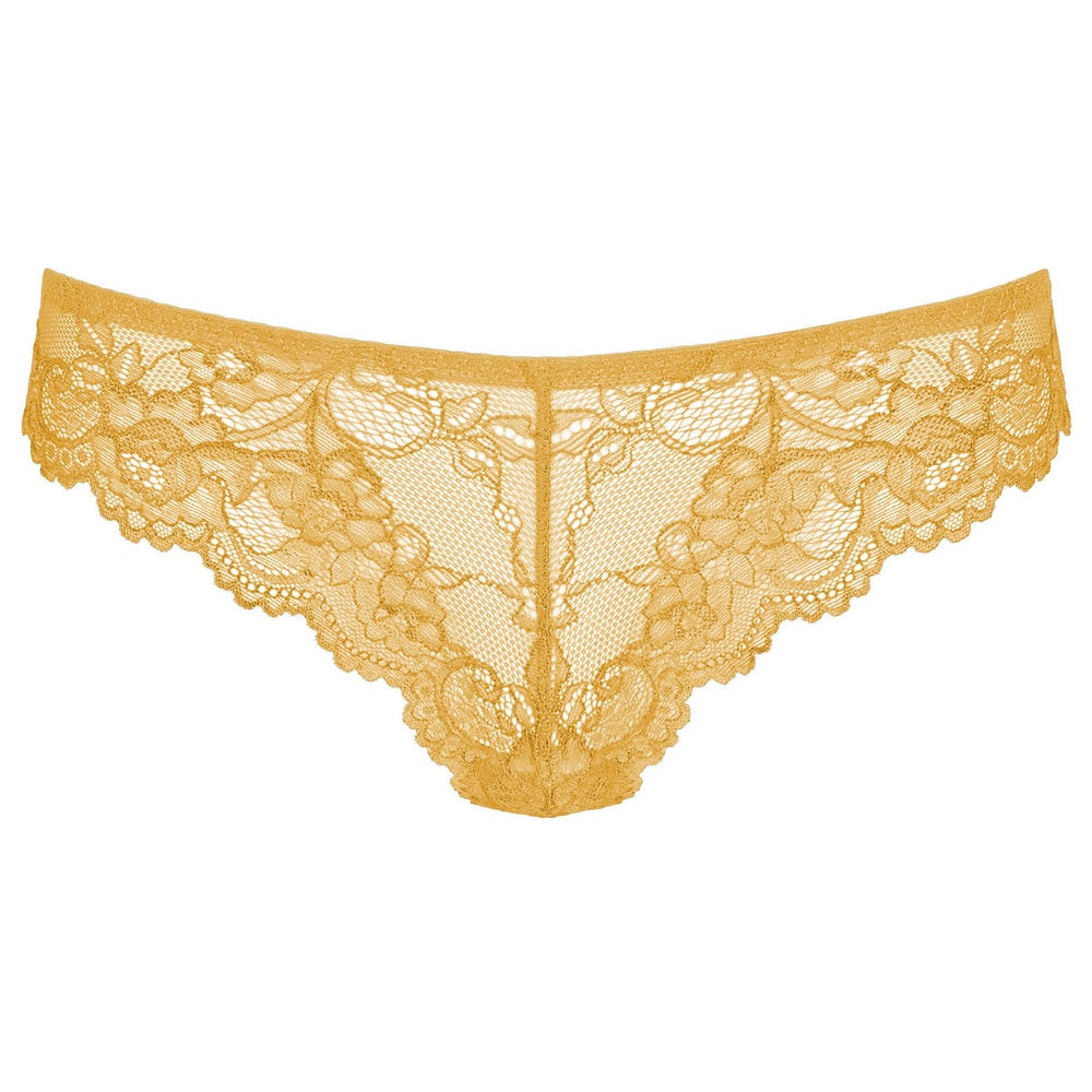 Triumph Tempting Lace Brazilian String Buttercup 