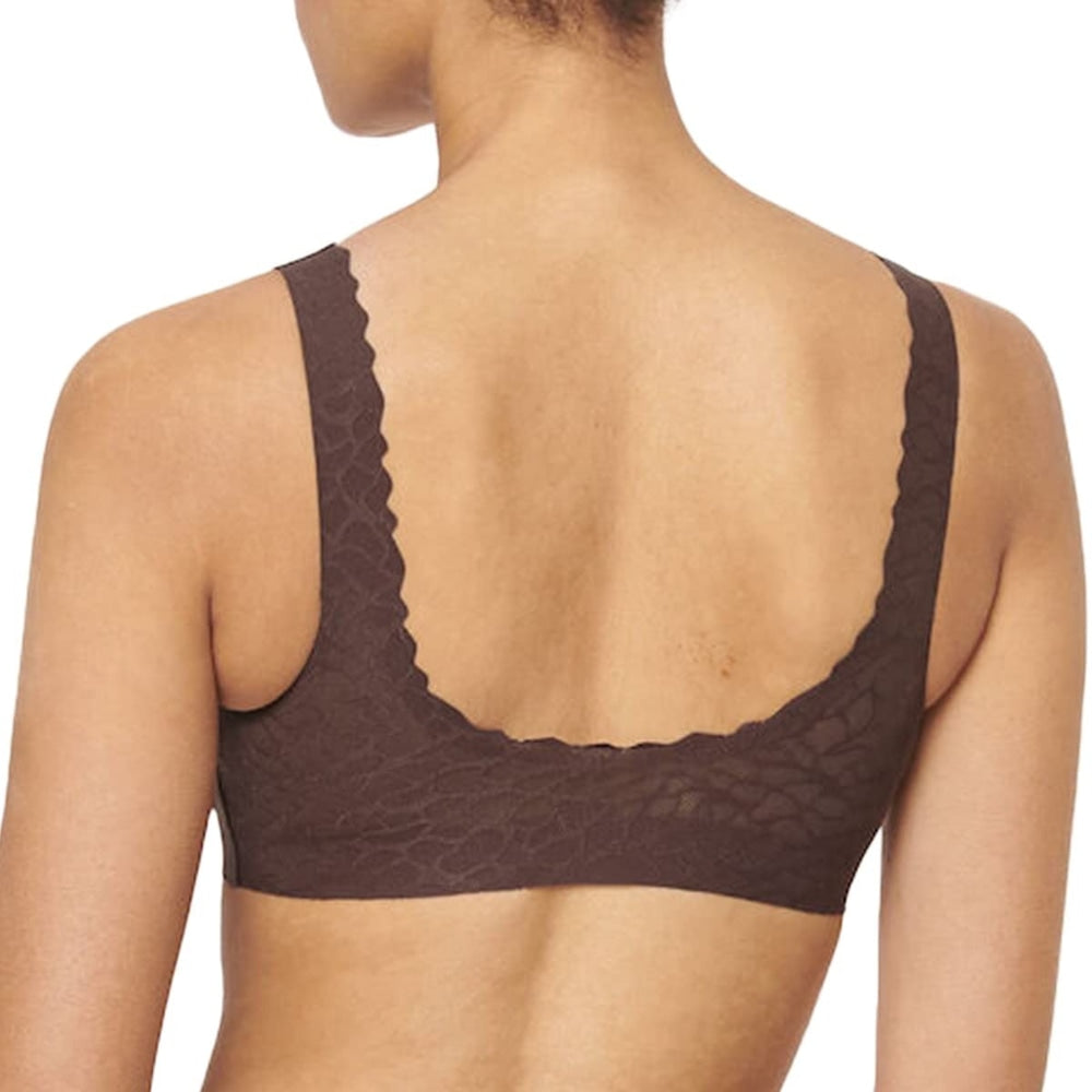 Sloggi Zero Feel Lace 2.0 Bralette Ebony Brown 