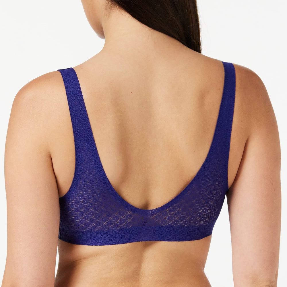 Sloggi Zero Feel Lace Bralette Blue Ink 