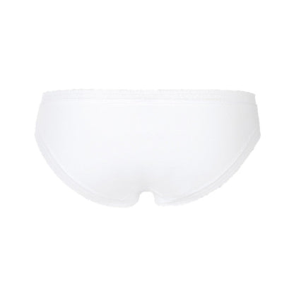 Triumph Brief Cotton and Lace Mini White 