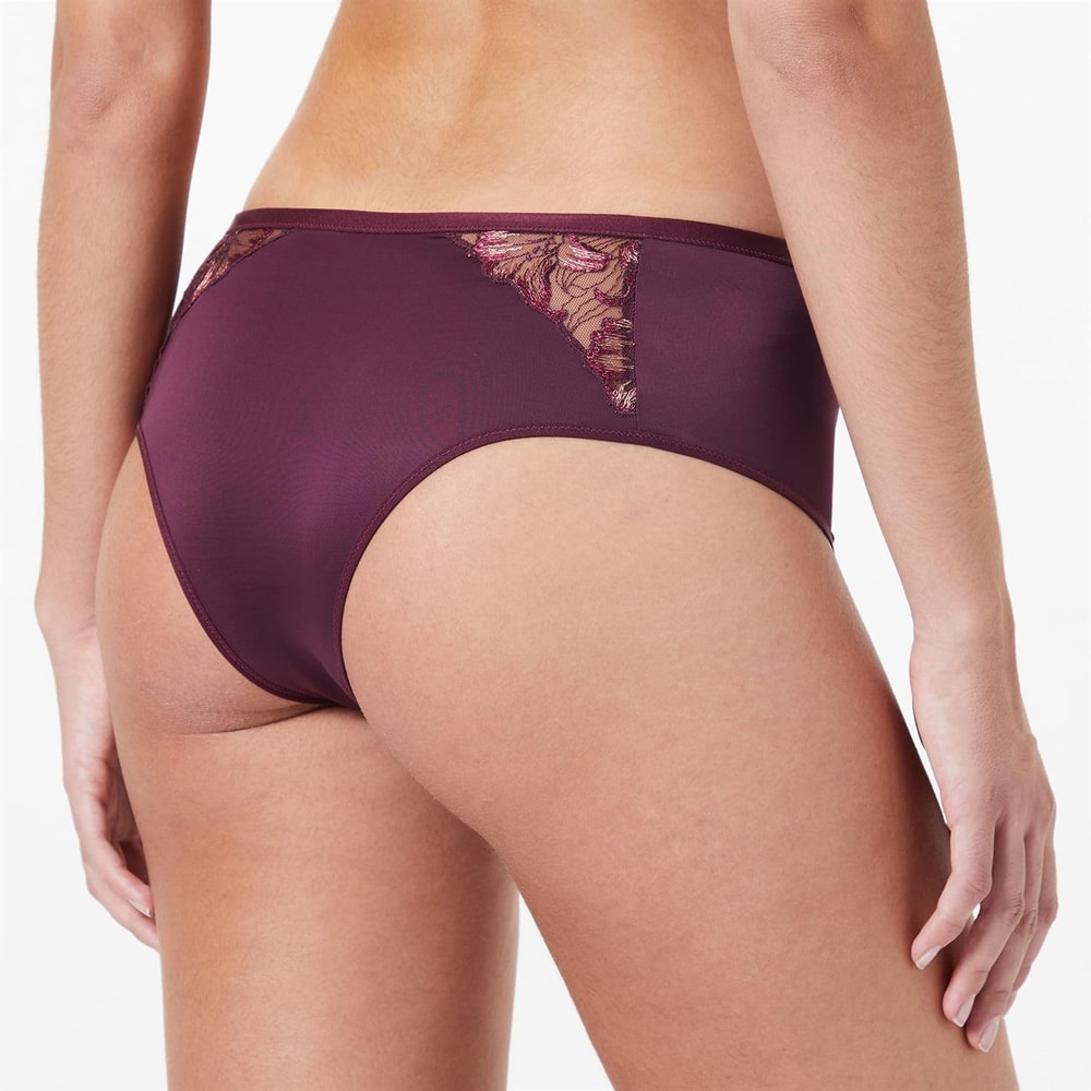 Triumph Freesia Florale Maxi Deep Burgundy 