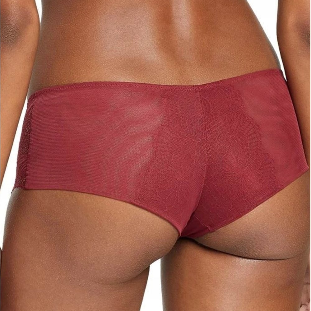 Triumph Lace Spotlight Bandeau Brief Hipster Rot 