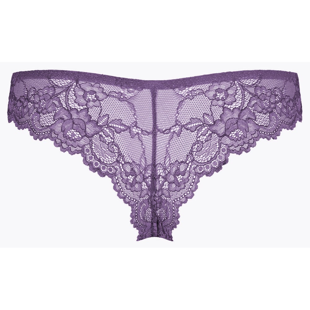 Triumph Tempting Lace Brazilian String Purple Rain 
