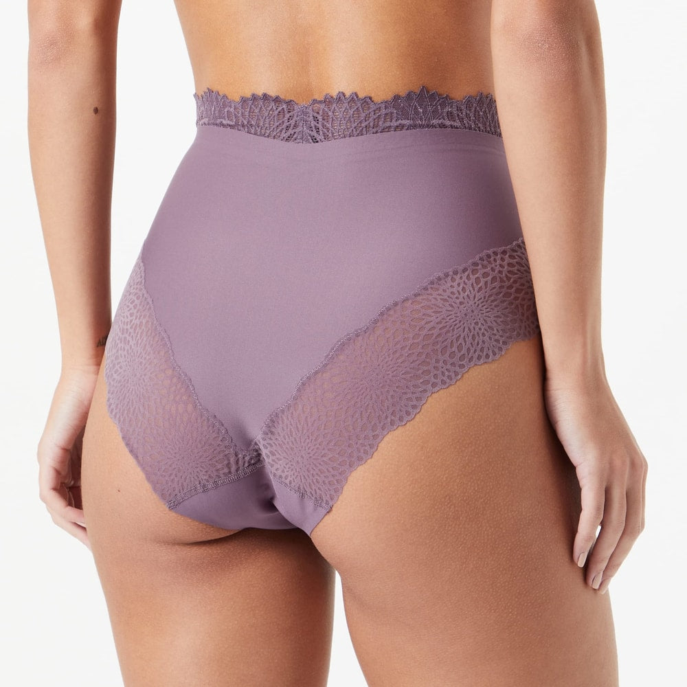 Triumph Velveteen Sensation Highwaist Panty Ebony Wood 