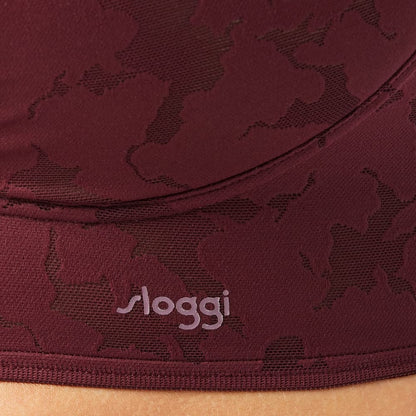 Sloggi Zero Lace 2.0 Longline Bra Claret 