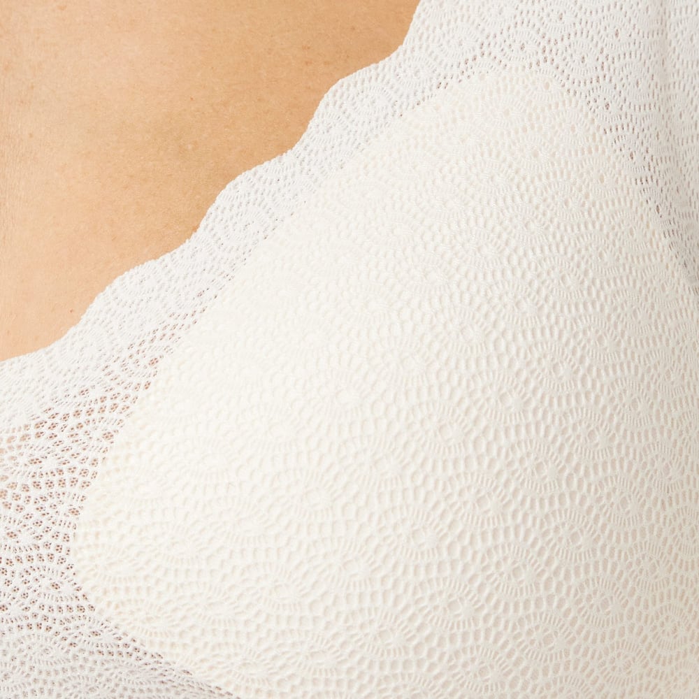 Sloggi Zero Feel Lace Bralette Angora 